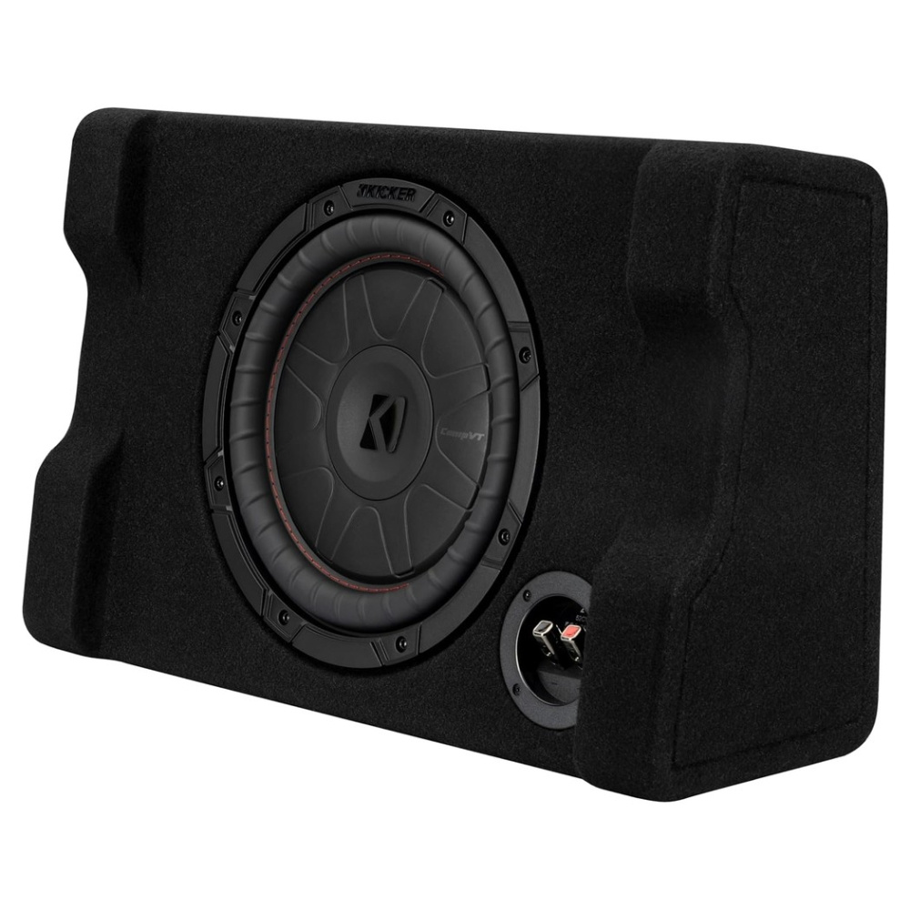 Kicker CompVT CVTDF102, 10-tommers nedadvendt subwooferkasse, 2 ohm