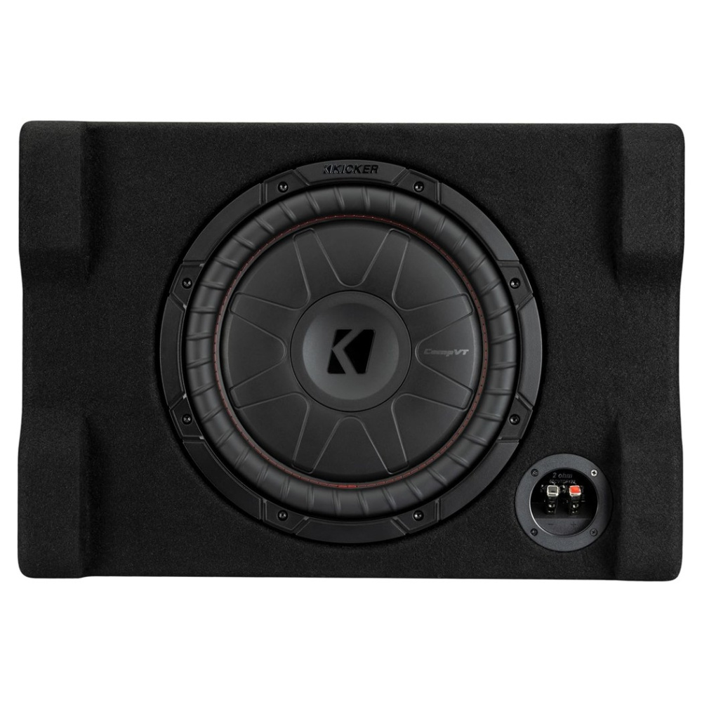 Kicker CompVT CVTDF122, 12-tommers nedadvendt subwooferkasse, 2 ohm