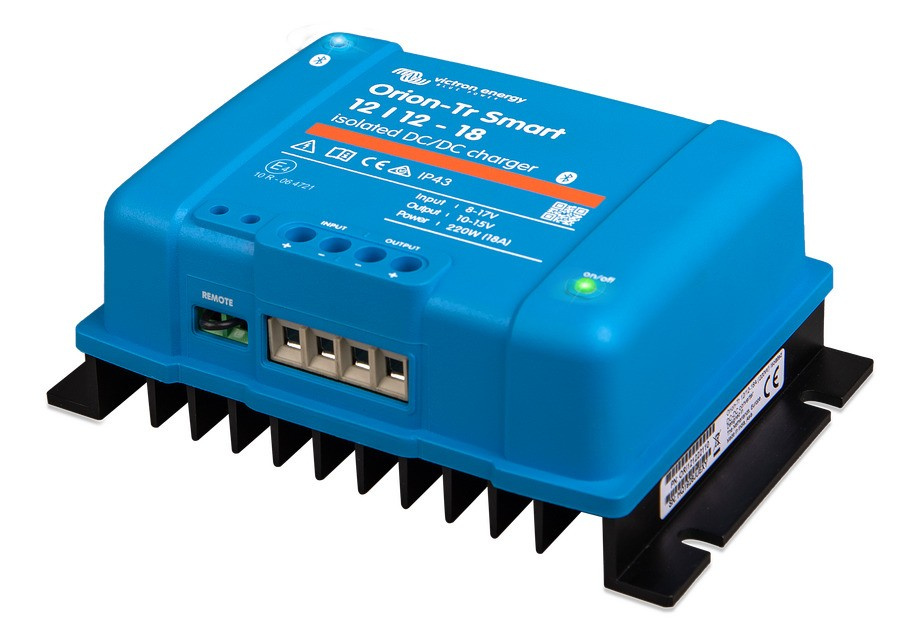 Victron Orion-Tr Smart DC-DC-lader, 12V ind 12V ud, isoleret 18A