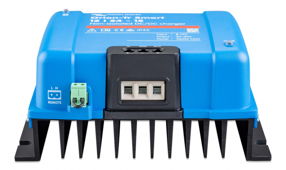 Victron Orion-Tr Smart DC-DC-lader, 12V ind 24V ud, uisoleret 15A