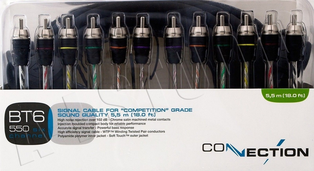 Connection Multikanal Lågnivåkabel 6kanal 5,5m