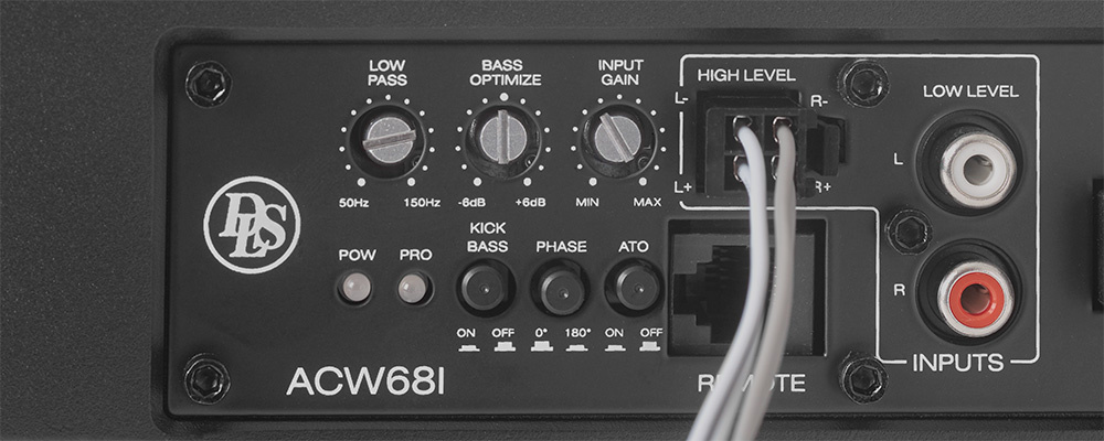 DLS ACW68i, kompakt undersædebass