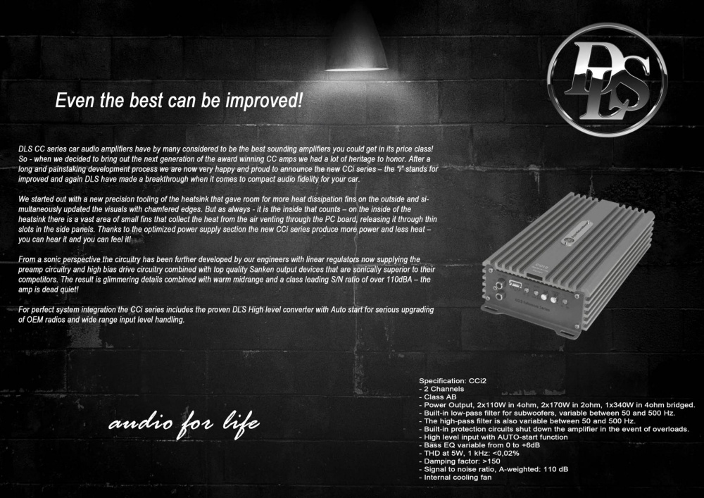 DLS Reference CCi-2, to-kanals forstærker