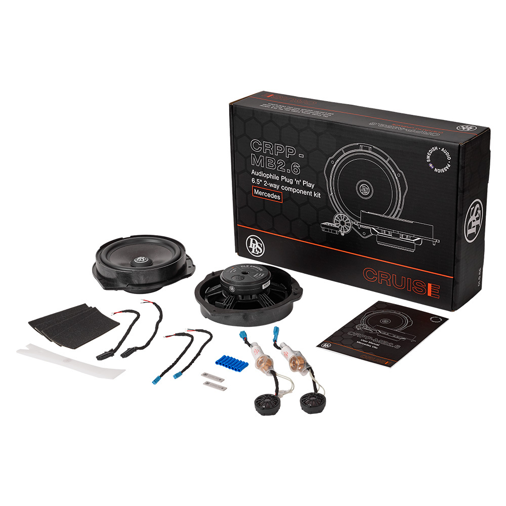 DLS Cruise CRPP-MB2.6, modeltilpasset højttalersæt til Vito/eVito/EQV 2014-