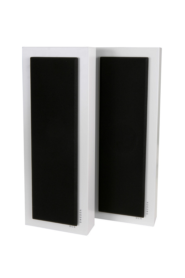 DLS Flatbox Slim Large væghøjttaler i hvid, stk.