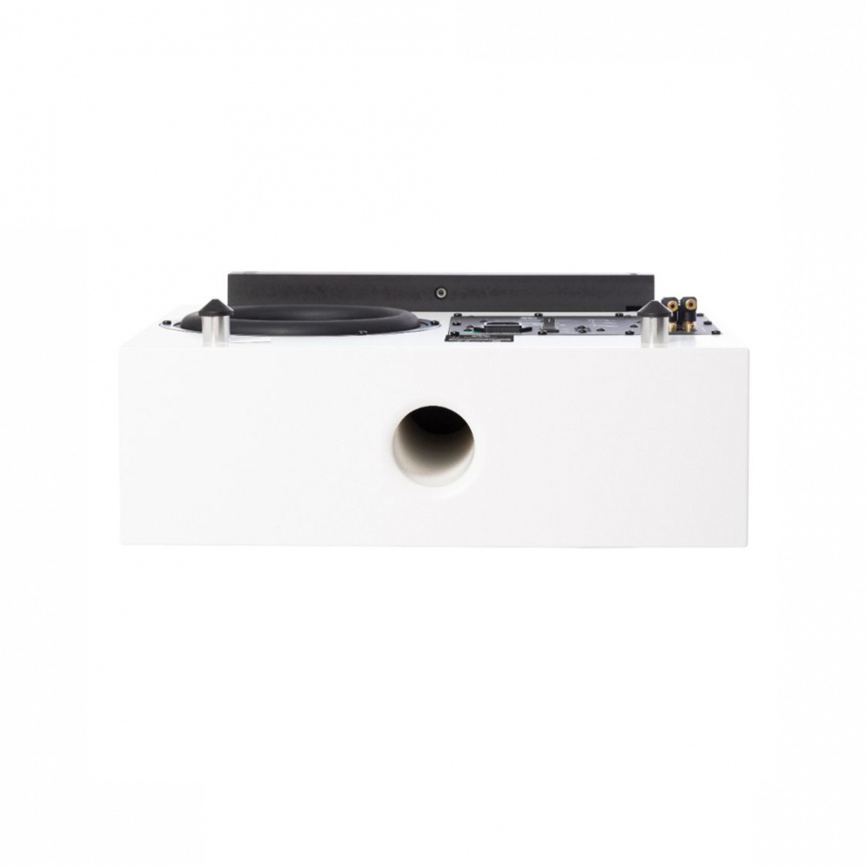 DLS Flatsub Midi væghængt aktiv subwoofer, mat hvid