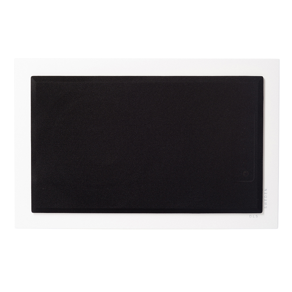 DLS Flatsub 8.2 væghængslet aktiv subwoofer, mat hvid