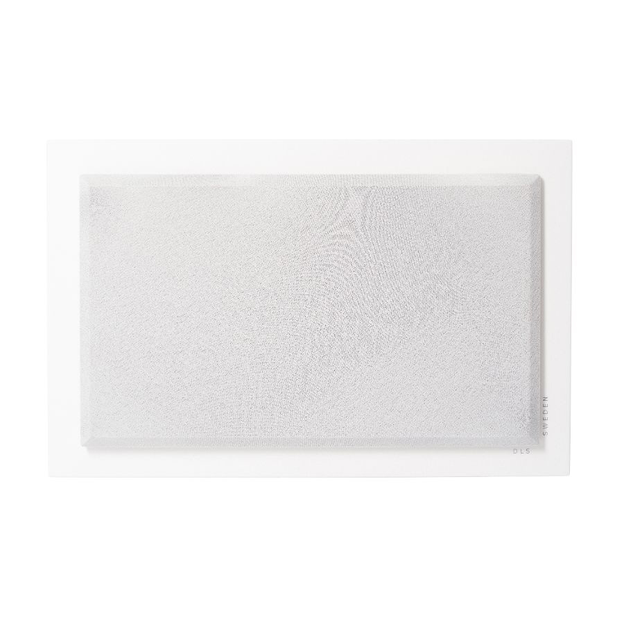 DLS Flatsub 8.2 væghængslet aktiv subwoofer, mat hvid