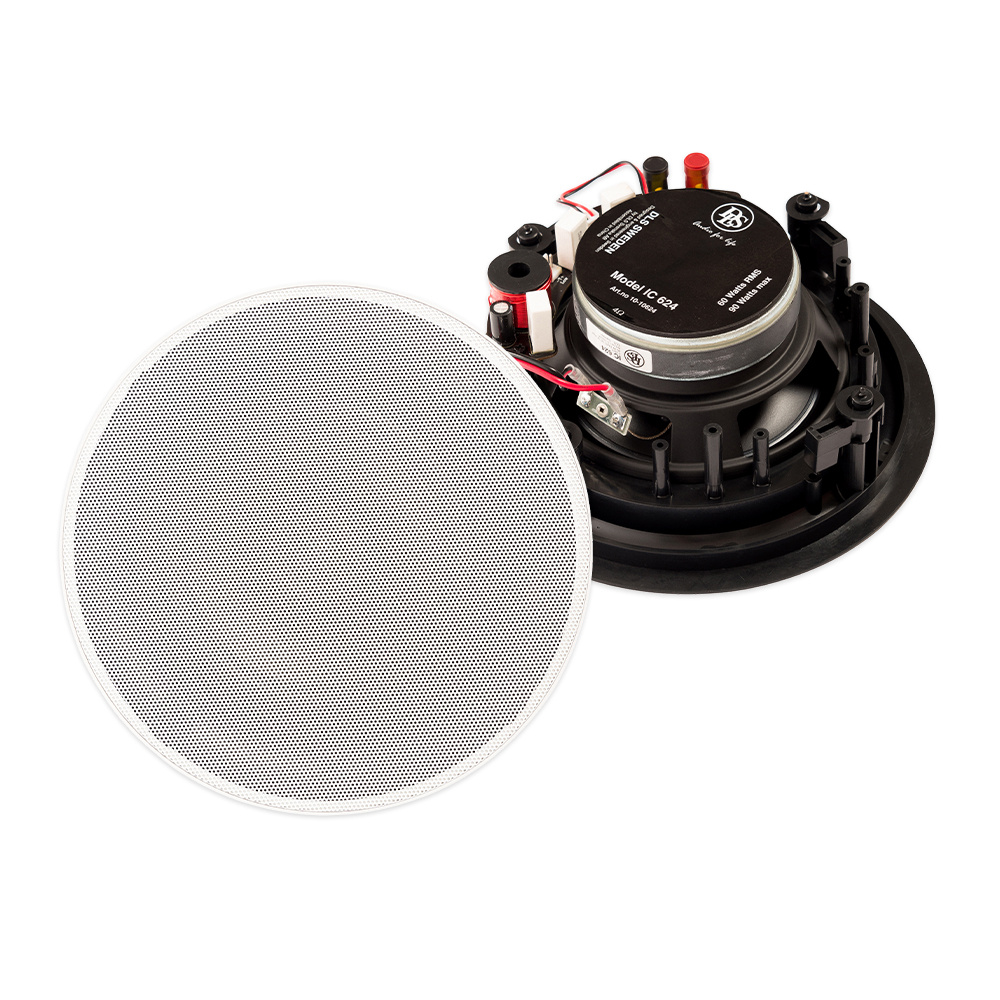 DLS IC624, 6.5'' indbygningshøjttaler, par