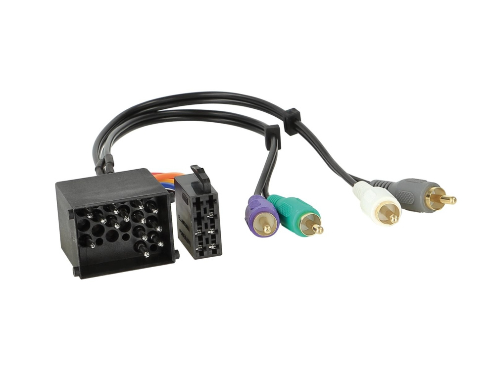 Aktiv system-adapter BMW/Landrover/Rover, 17-pin til RCA
