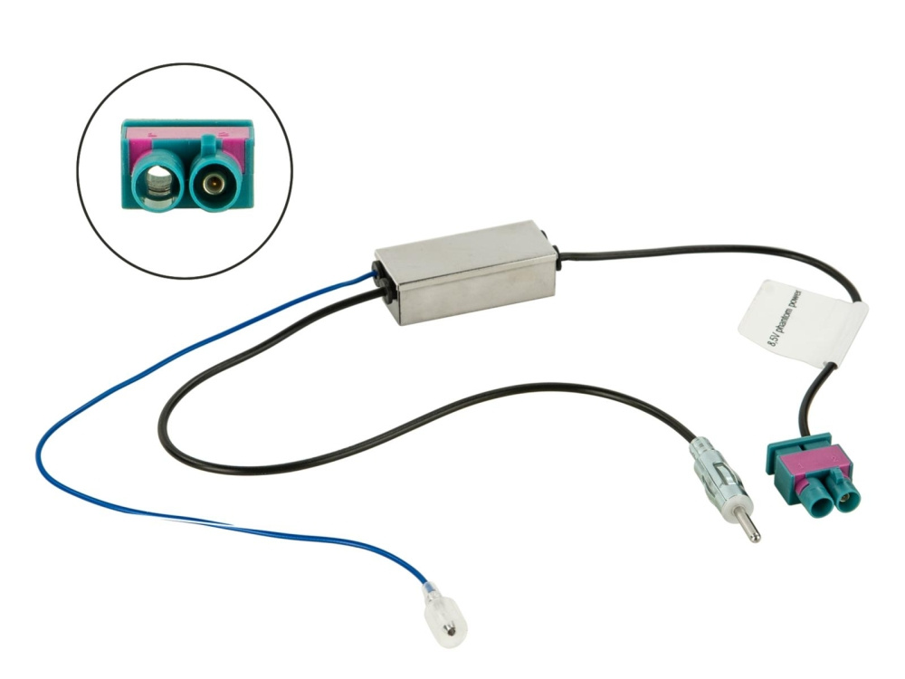 Antenneadapter Fakra til DIN, 20 cm