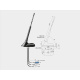Tagantenne AM/FM DAB+ GNSS aktiv Tagantenne AM/FM DAB+ GNSS aktiv