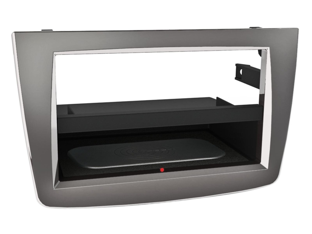 2-DIN Monteringsramme Inbay Alfa Romeo Mito, sølv