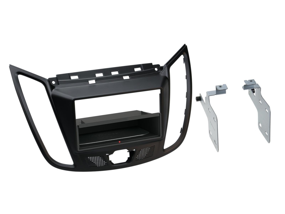 Monteringsramme 2-DIN Ford C-MAX/Kuga, mattsort