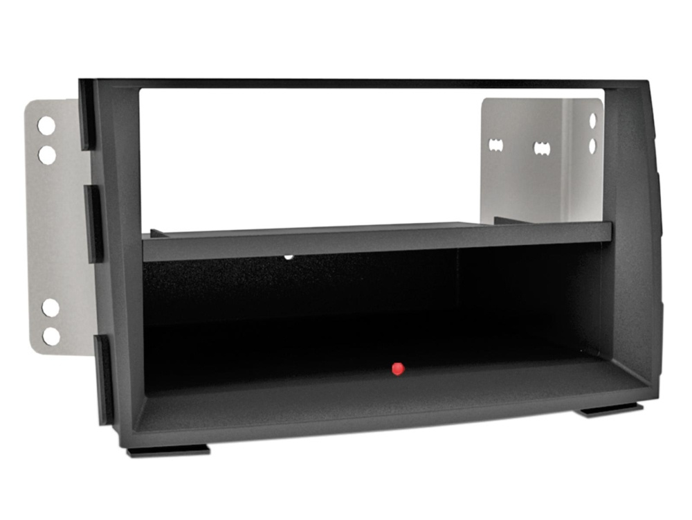 Monteringsramme 1-DIN KIA Venga med trådløs opladning, sort