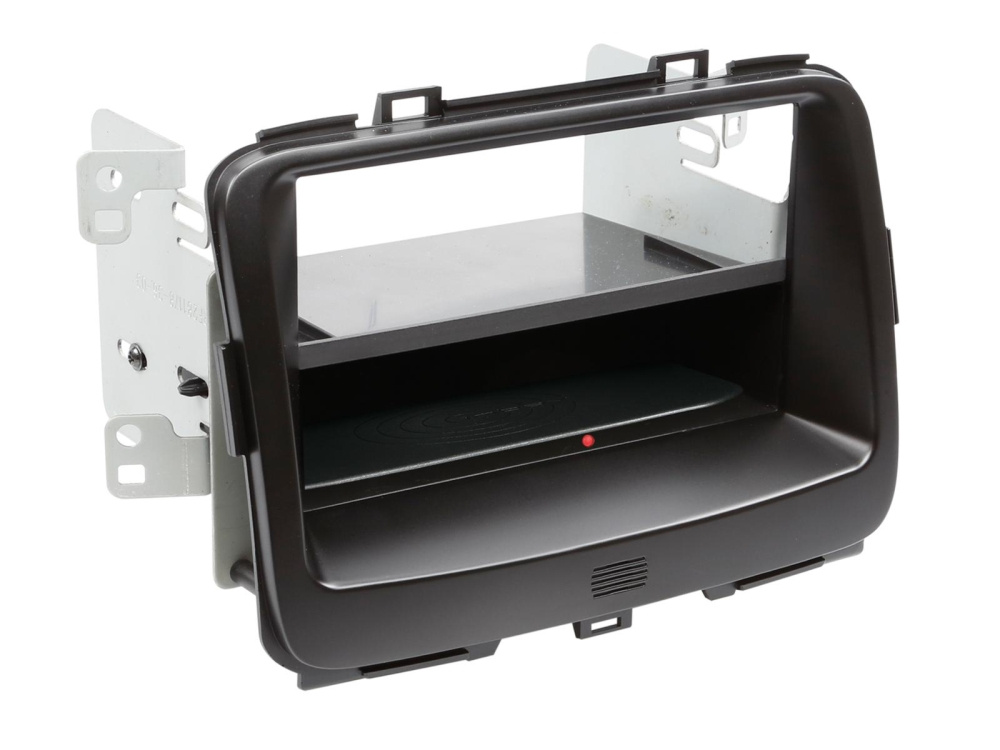 1-DIN monteringsramme m. trådløs opladning Kia Carens 2013>, sort