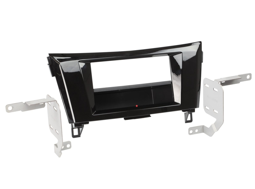 Monteringsramme 2-DIN Nissan Qashqai/X-Trail, piano sort