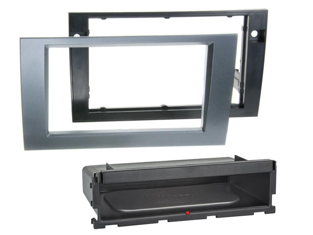 ACV Monteringsramme 2-DIN Audi/Seat, antracit