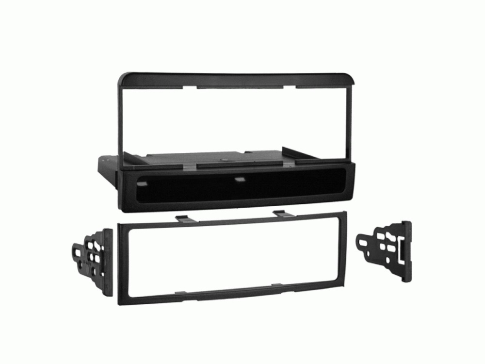 Monteringsramme 1-DIN med opbevaringsrum Ford/Mazda/Mercury, sort