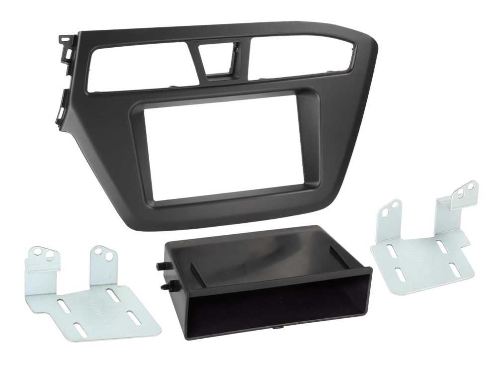 Monteringsramme 2-DIN Hyundai i20, med opbevaringsrum