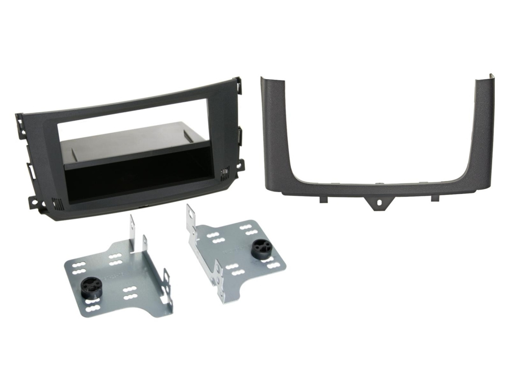 Monteringsramme 2-DIN med opbevaringsrum Smart Fortwo