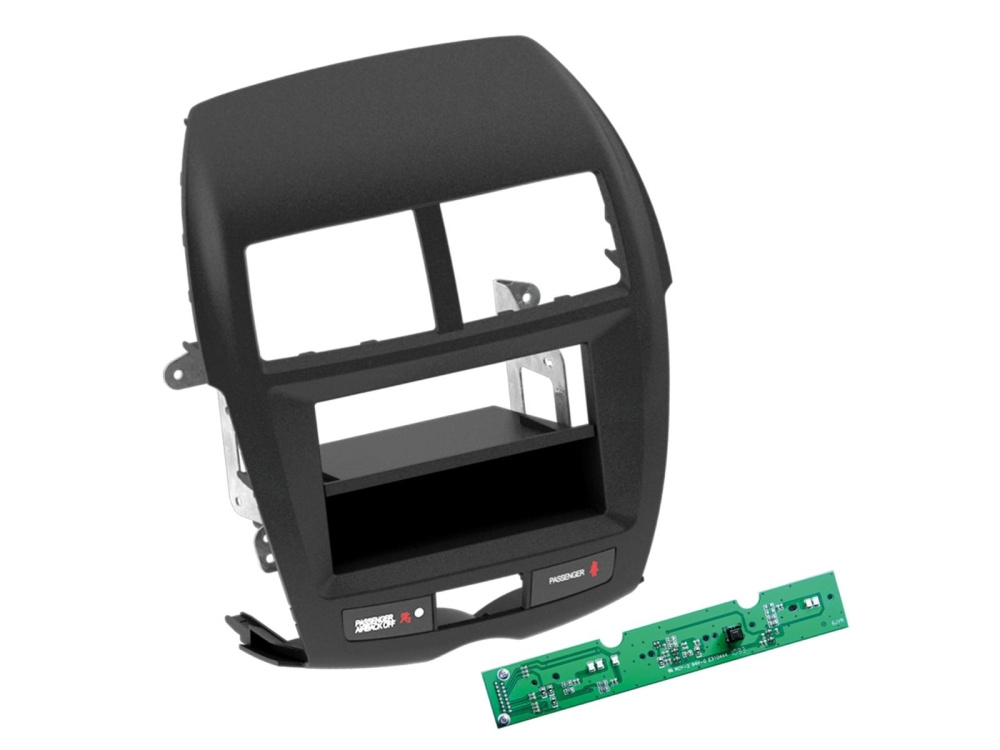 Monteringsramme 2-DIN med opbevaringsrum, Mitsubishi ASX 09/2010-09/2014