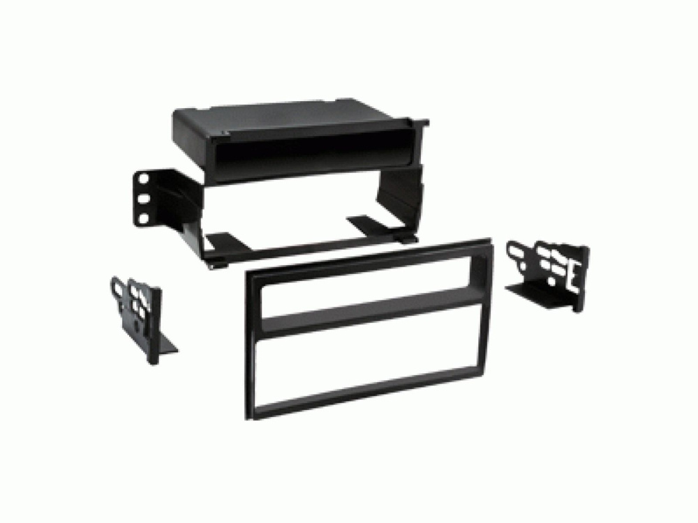 Monteringsramme 1-DIN med opbevaringsrum Nissan Juke/Tiida, klaversort