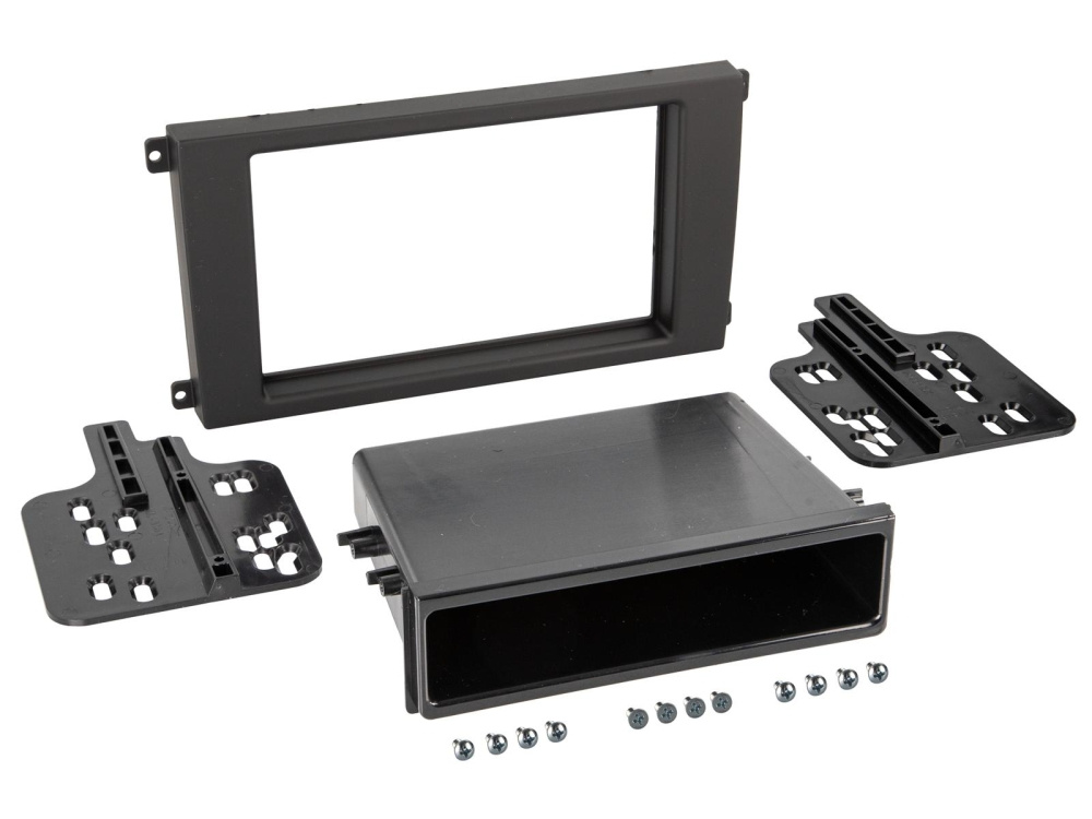 Monteringsramme 2-DIN med opbevaringsrum Porsche Cayenne 2002-2010