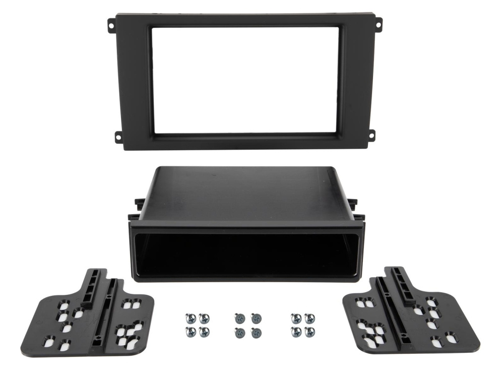 Monteringsramme 2-DIN med opbevaringsrum Porsche Cayenne 2002-2010