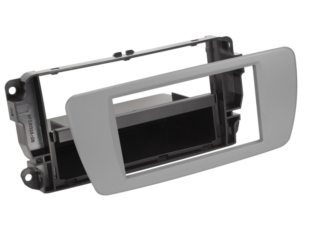 Monteringsramme 2-DIN med opbevaringsrum, Seat Ibiza dublin grey