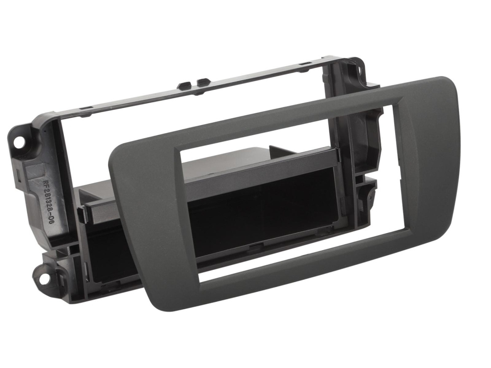 Monteringsramme 2-DIN med opbevaringsrum Seat Ibiza, tuam grå