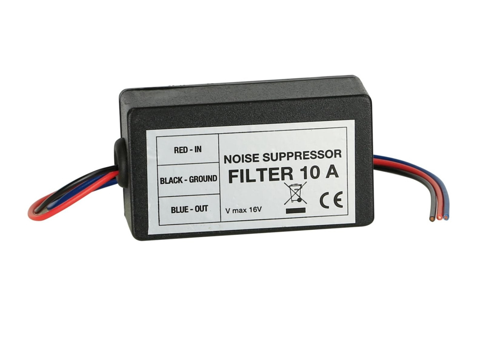 Støjfilter strømforsyning 10A