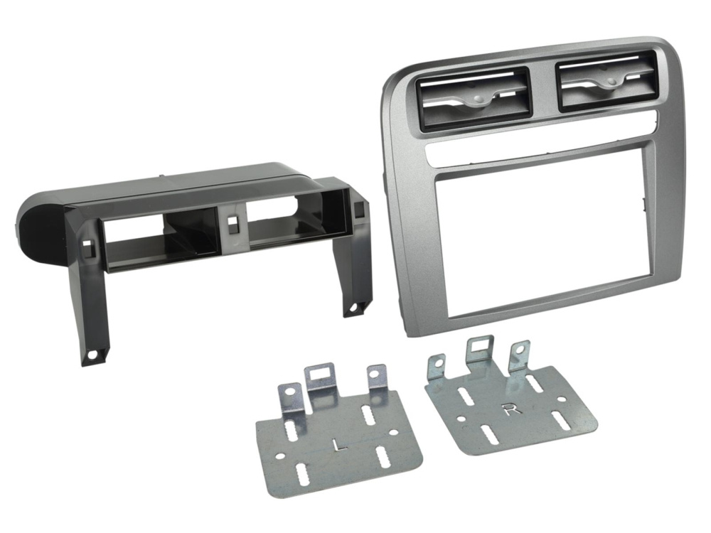 Monteringsramme 2-DIN Fiat Grande Punto, antracit