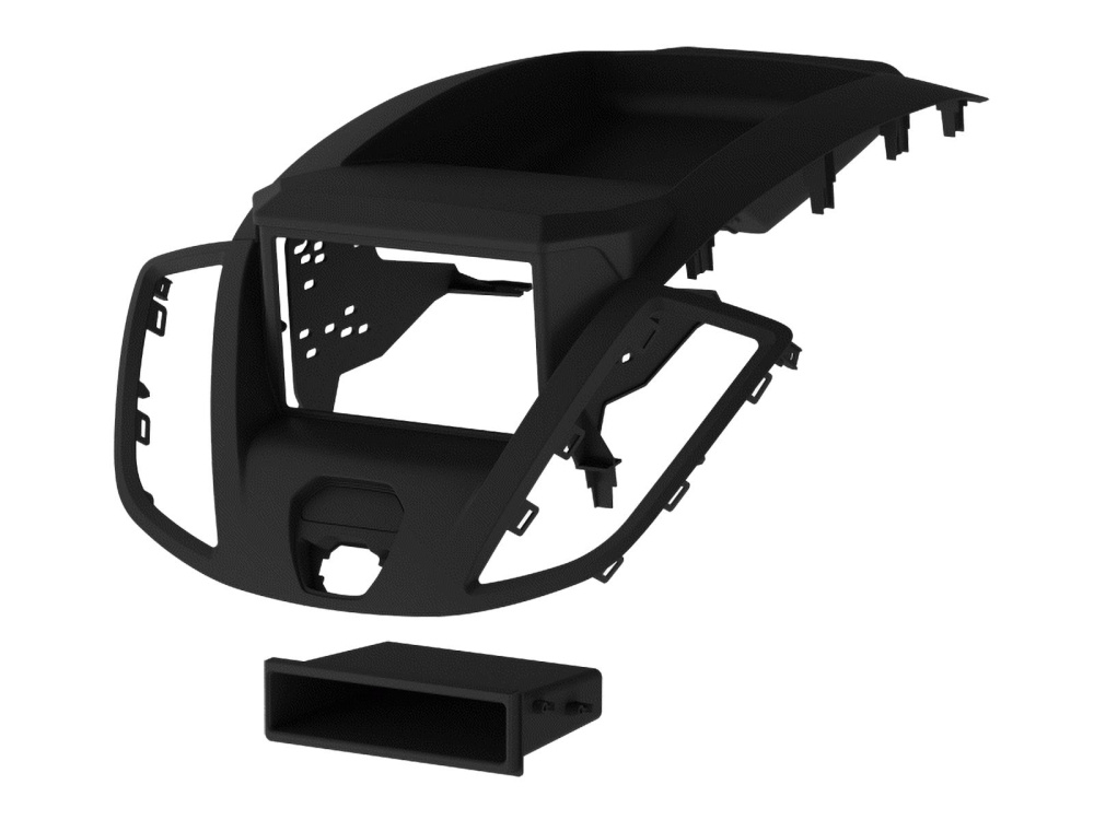 Monteringsramme 2-DIN med opbevaringsrum Ford Transit V363