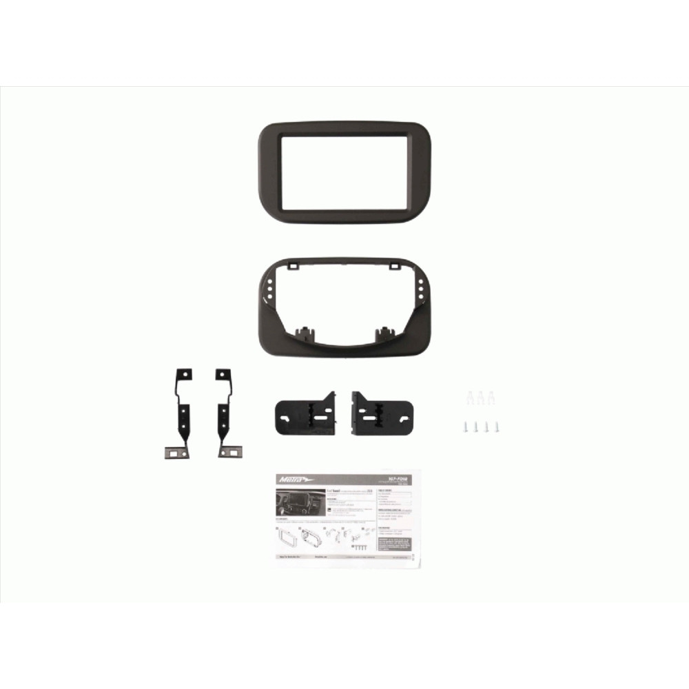 Monteringsramme 2-DIN Ford Transit, mattsort