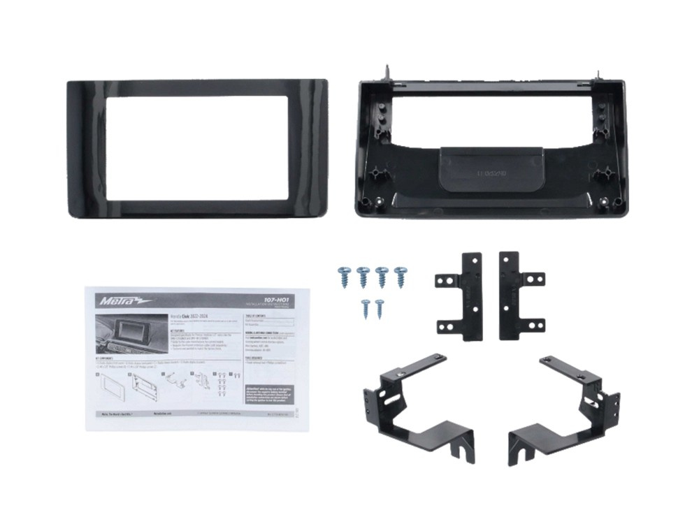 Monteringsramme 2-DIN Honda Civic, sort
