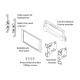 Monteringsramme 2-DIN Chrysler/Dodge/Jeep Monteringsramme 2-DIN Chrysler/Dodge/Jeep