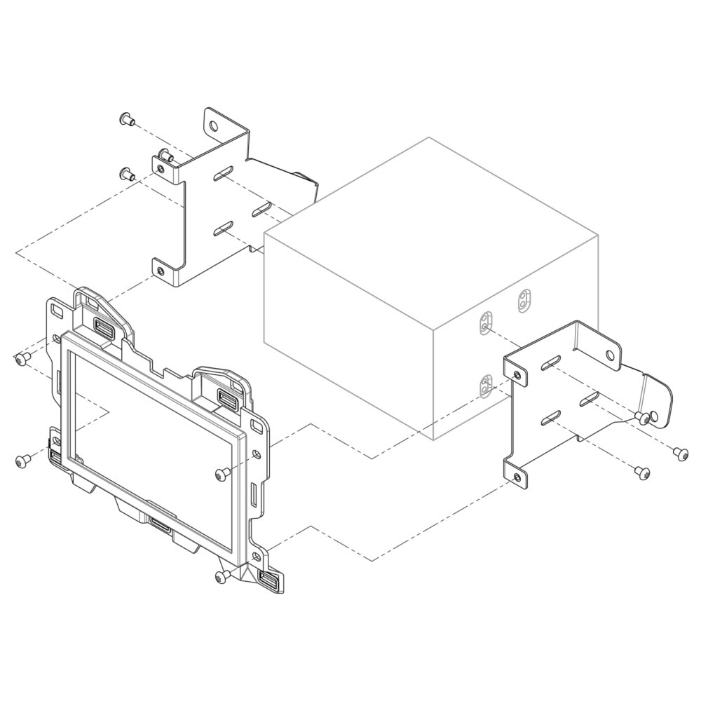 Monteringsramme 2-DIN Mercedes Sprinter 2018-2024
