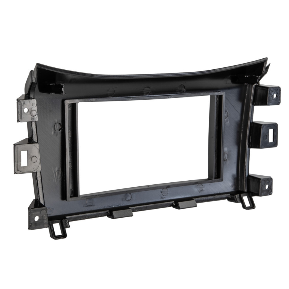 Monteringsramme 2-DIN Nissan/Renault, piano sort