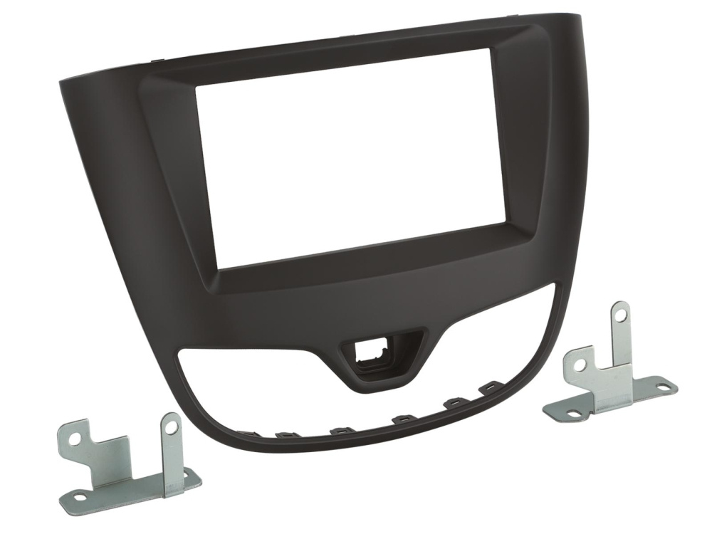 Monteringsramme 2-DIN Opel Karl 2017-2019, sort