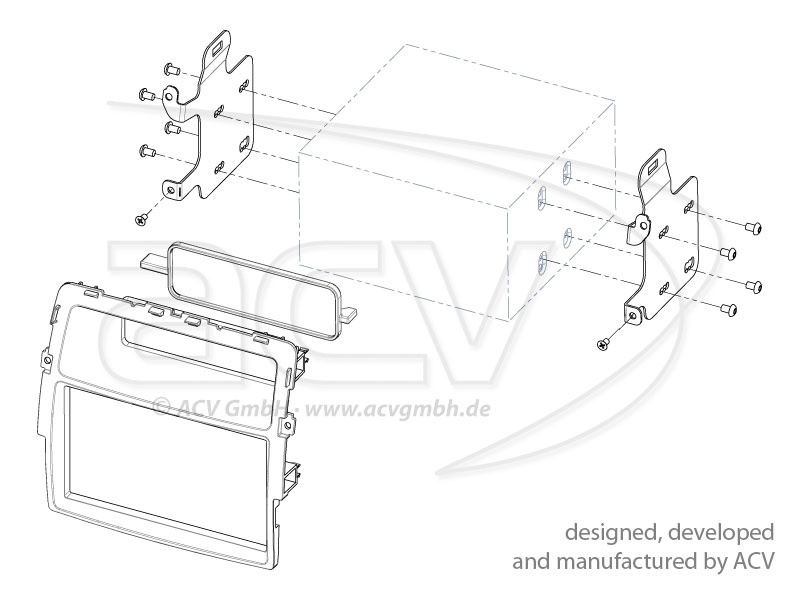 Monteringsram 2-din Nissan Primastar 2011-