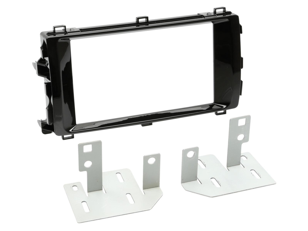 Monteringsramme 2-DIN Toyota Auris, klaversort