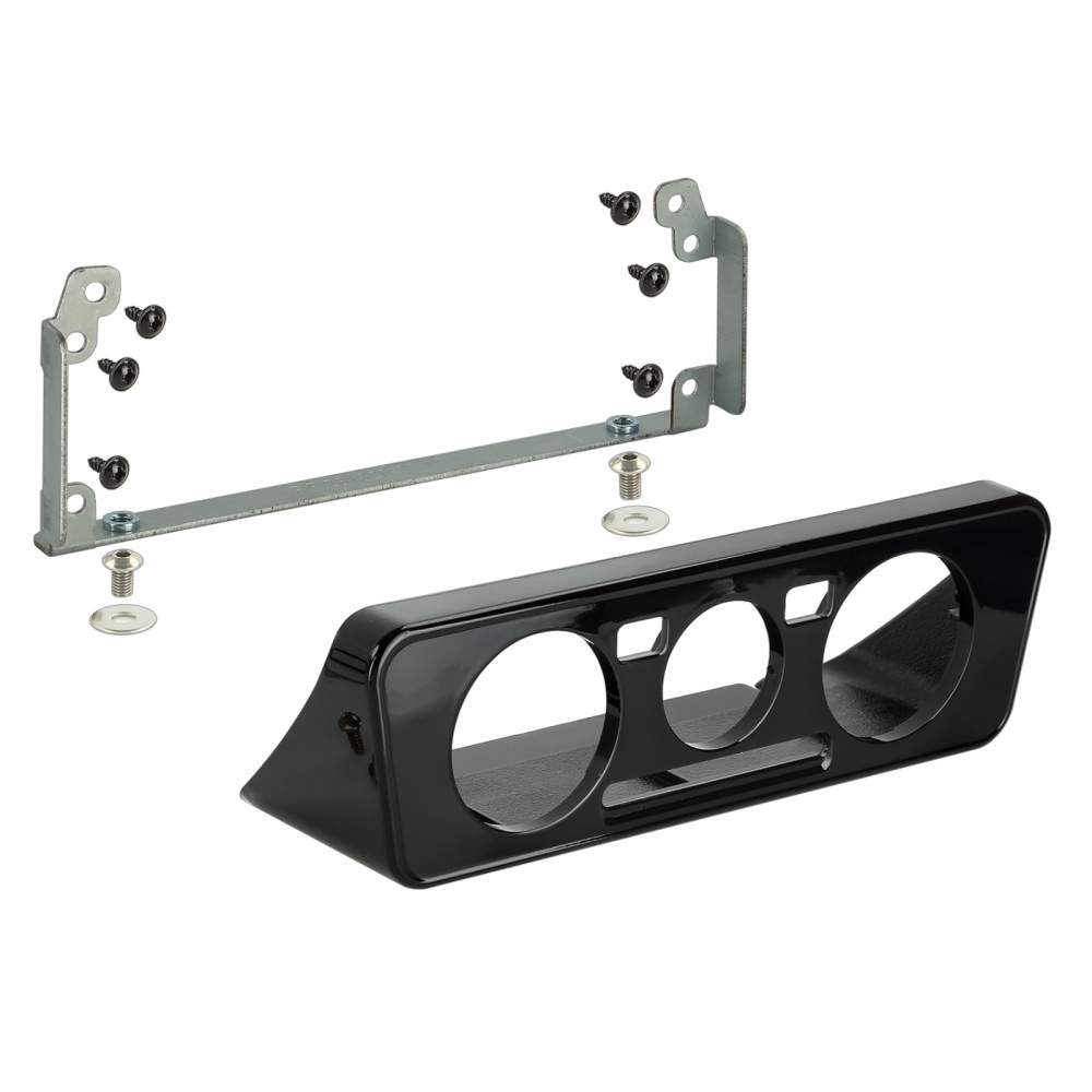 Monteringsramme 2-DIN Seat/Skoda/VW, piano sort