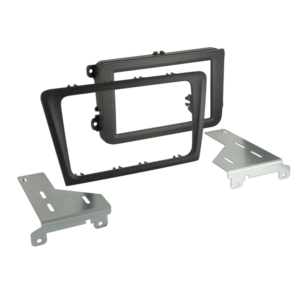 Monteringsramme 2-DIN Skoda Rapid, sort