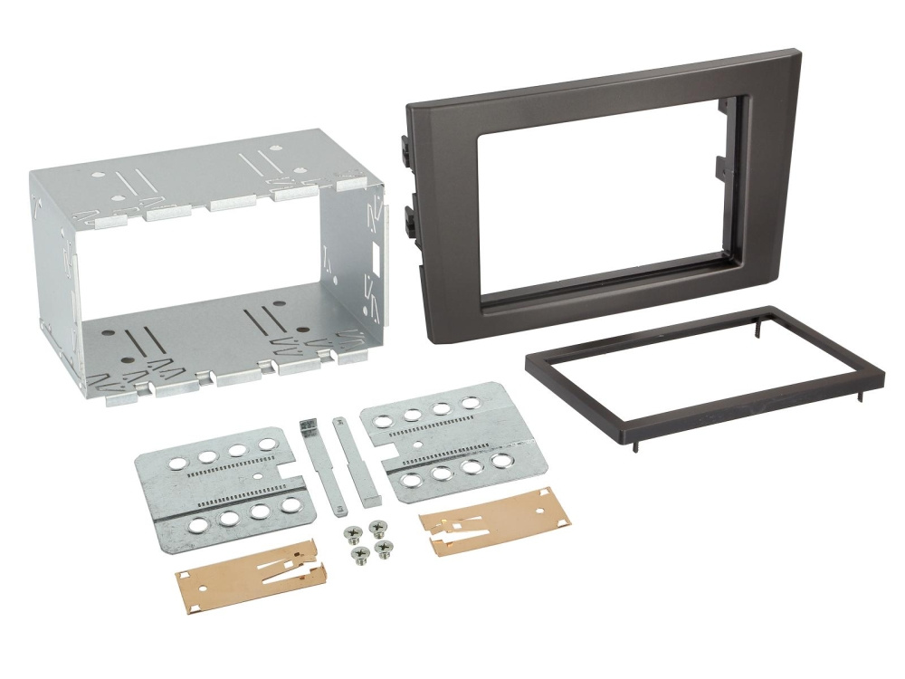 Monteringsramme 2-DIN Volvo XC90, sort