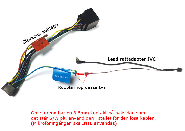 ACV Ledningsadapter til ratbetjening, JVC