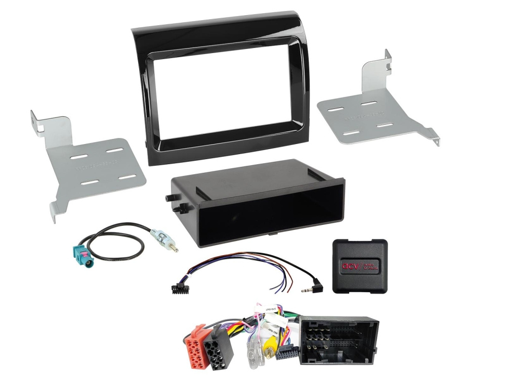 2-DIN Kit med udstyrslomme Citroen/Fiat/Opel/Peugeot