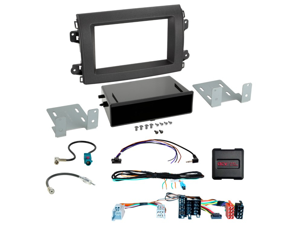 ACV Installationskit 1/2-DIN med opbevaringsrum Citroen/Fiat/Opel