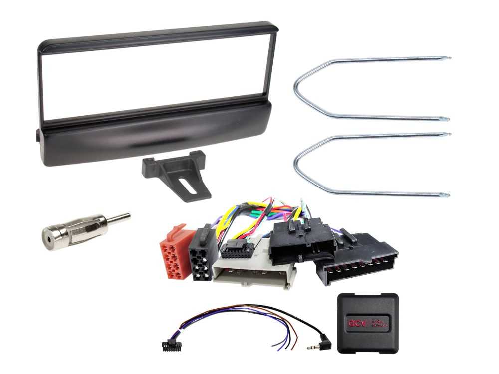 1-DIN Kit Ford, sort 8Pin/8Pin/17Pin SWC