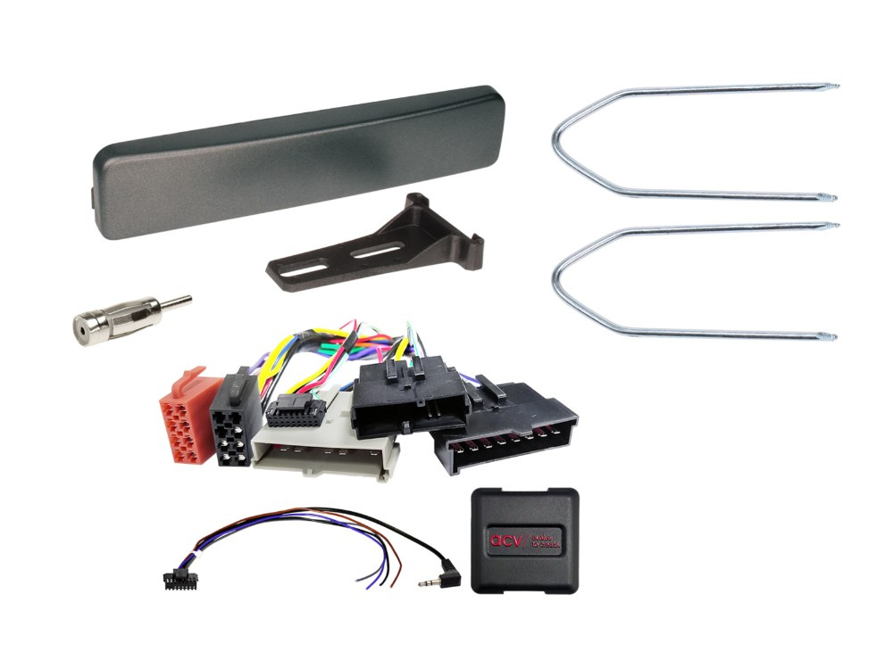 1-DIN Monteringsramme Ford antracit, 8Pin/8Pin/17Pin SWC